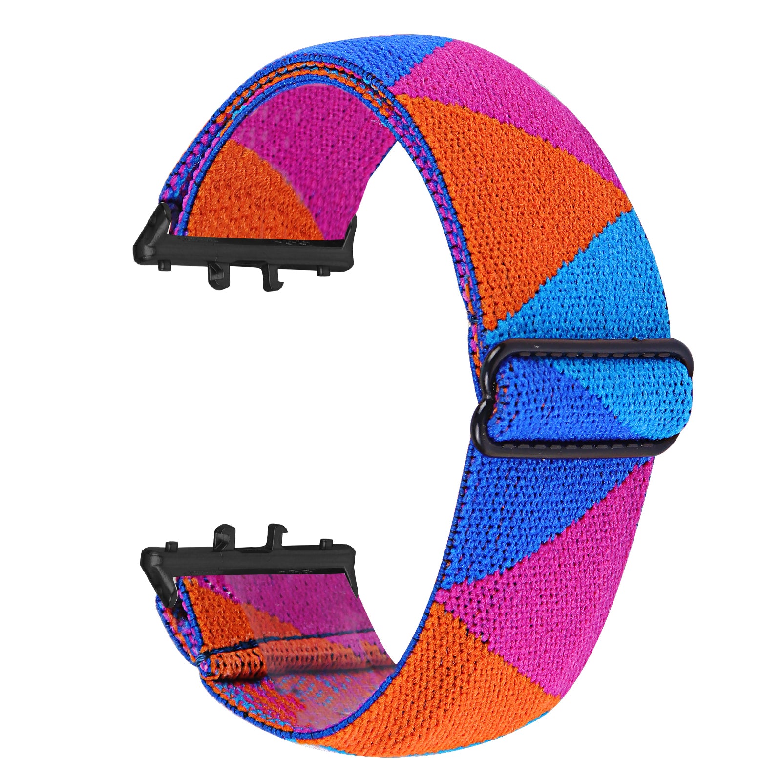For Samsung Galaxy Fit3 SM-R390 Elastic Wrist Band Pattern Design Watch Strap (Black Buckle) - 1 For Samsung Galaxy Fit3 SM-R390 Elastic Wrist Band Pattern Design Watch Strap (Black Buckle) - 1